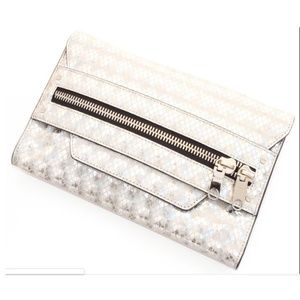 Milly Clutch Bag Metallic Bowery Hologram Clutch Convertible Shoulder Bag NWT